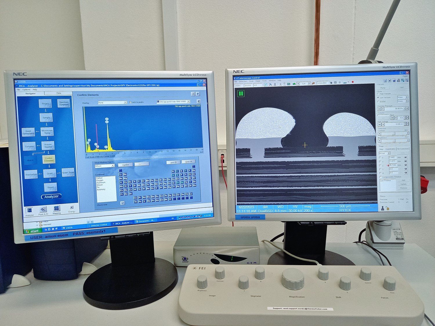 Energy dispersive X-ray analysis (EDX) | HYTEK